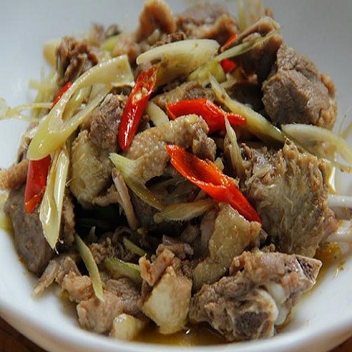 Thịt Vịt trời rang sả gừng