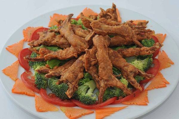 lưỡi vịt chiên giòn