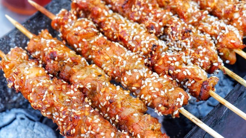 Thịt xiên nướng sẵn