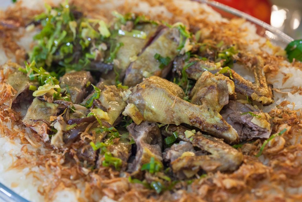 cách nấu vịt trời hấp xôi