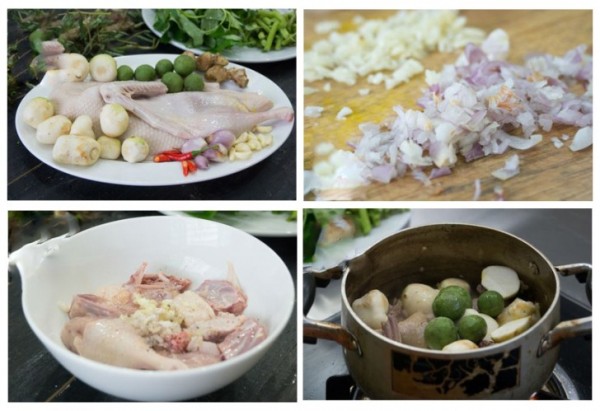 các bước làm mốn vịt om sấu